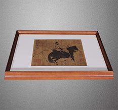 清河门书画装裱配框服务案例